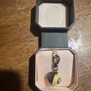 Juicy couture silver-toned yellow cupcake locket charm